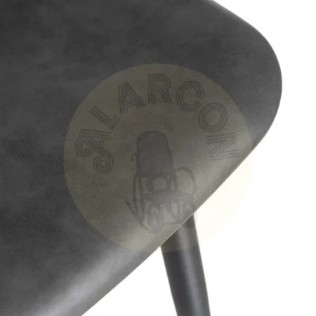 Silla tapizada en símil piel negro estructura polipropileno patas de metal relleno de espuma 0x0x0cm - Ixia - 615508IX - foto-secundaria-8