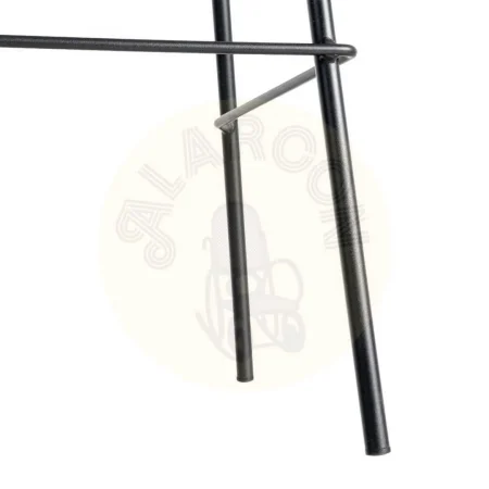 Taburete alto camel tapizado en simil piel con patas metálicas 47x47x103cm - Ixia - 615509IX - foto-secundaria-9