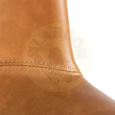 Silla camel tapizada en símil piel con patas metálicas 53x51.50x76cm - Ixia - 615512IX - foto-secundaria-6