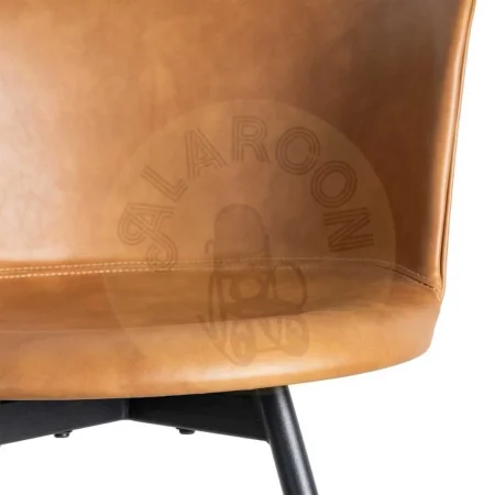 Silla camel tapizada en símil piel con patas metálicas 53x51.50x76cm - Ixia - 615512IX - foto-secundaria-7
