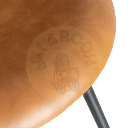 Silla camel tapizada en símil piel con patas metálicas 53x51.50x76cm - Ixia - 615512IX - foto-secundaria-8