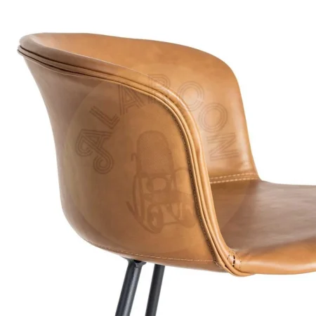 Taburete camel en metal y símil piel 44.50x48.50x93.50cm - Ixia - 615515IX - foto-secundaria-5
