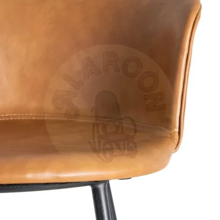 Taburete camel en metal y símil piel 44.50x48.50x93.50cm - Ixia - 615515IX - foto-secundaria-6