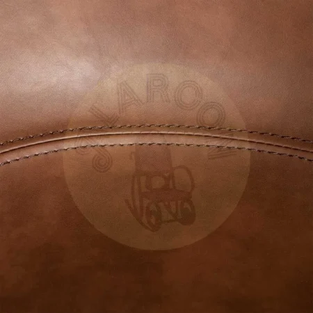 Silla tapizada en símil piel marrón con estructura de polipropileno y patas de metal 59x50.50x81.50cm - Ixia - 615519IX - foto-secundaria-6