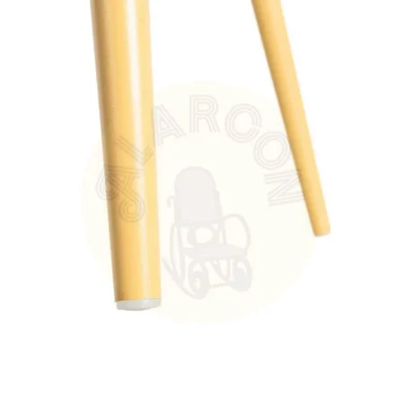 Silla amarilla de exterior en polipropileno con patas de acero 51x46x80cm - Ixia - 615537IX - foto-secundaria-8