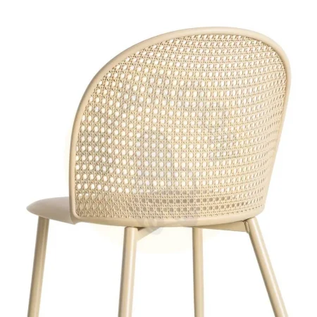 Silla caqui en PP y acero apta para exterior con protección UV que cumple normativa EN581 51x46x80cm - Ixia - 615538IX - foto-secundaria-4