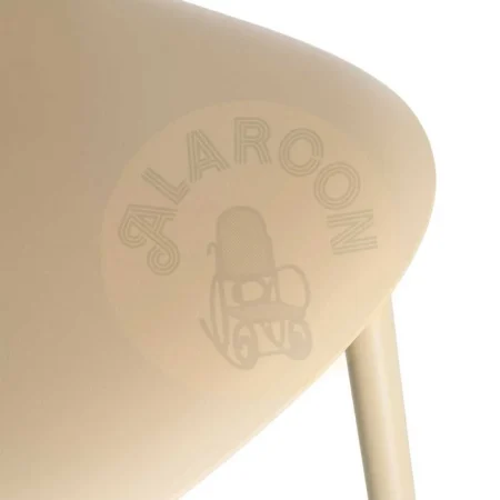 Silla caqui en PP y acero apta para exterior con protección UV que cumple normativa EN581 51x46x80cm - Ixia - 615538IX - foto-secundaria-8
