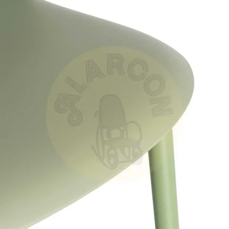 Silla verde de polipropileno con patas de acero apta para exterior 51x46x80cm - Ixia - 615539IX - foto-secundaria-8