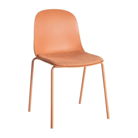 Silla teja de polipropileno con patas de acero apta contract 46x51x85cm - Ixia - 615540IX - foto-blanco