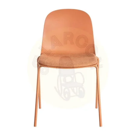 Silla teja de polipropileno con patas de acero apta contract 46x51x85cm - Ixia - 615540IX - foto-secundaria-1