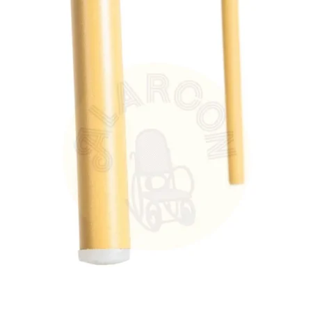 Silla amarilla de polipropileno con patas de acero y asiento en poliéster 46x51x85cm - Ixia - 615541IX - foto-secundaria-8