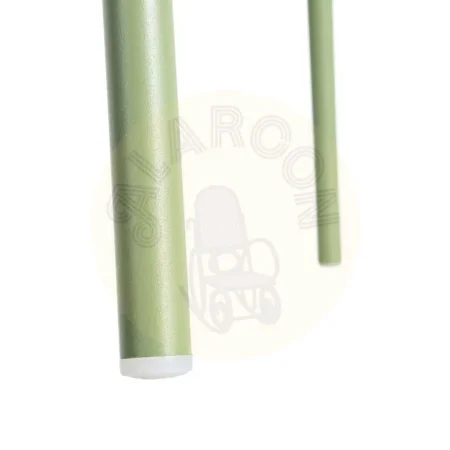 Silla verde tapizada en poliéster con patas de acero uso contract 46x51x85cm - Ixia - 615543IX - foto-secundaria-9