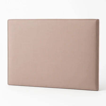 Cabecero tejido beige para dormitorio 160x122cm - Ixia - 615544IX - foto-blanco