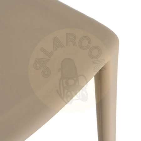 Silla apilable de polipropileno para exterior beige 47x51.50x77.50cm - Ixia - 615549IX - foto-secundaria-7