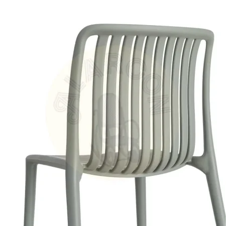 Silla apilable de polipropileno para exterior color verde 47x51x77.50cm - Ixia - 615550IX - foto-secundaria-2