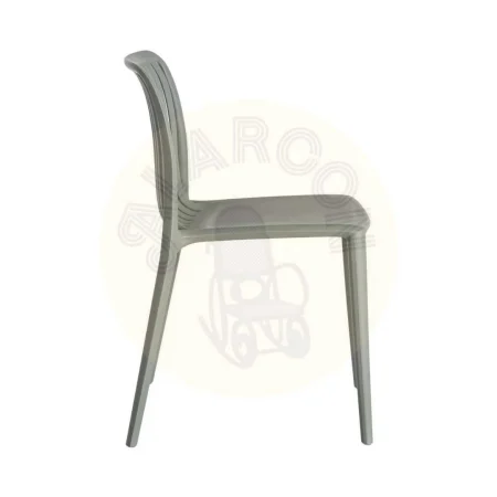 Silla apilable de polipropileno para exterior color verde 47x51x77.50cm - Ixia - 615550IX - foto-secundaria-3