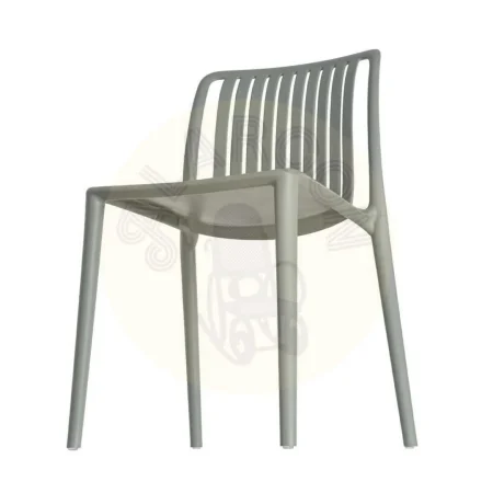 Silla apilable de polipropileno para exterior color verde 47x51x77.50cm - Ixia - 615550IX - foto-secundaria-5