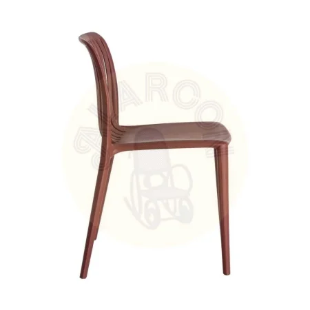 Silla apilable de polipropileno para exterior color granate 47x51x77.50cm - Ixia - 615551IX - foto-secundaria-3