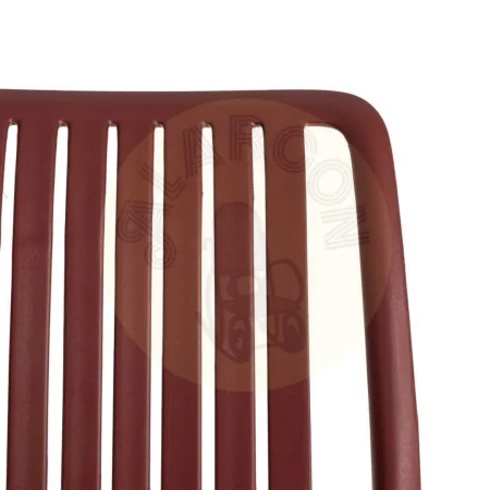 Silla apilable de polipropileno para exterior color granate 47x51x77.50cm - Ixia - 615551IX - foto-secundaria-4