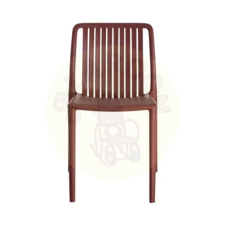 Silla apilable de polipropileno para exterior color granate 47x51x77.50cm - Ixia - 615551IX - foto-secundaria-6