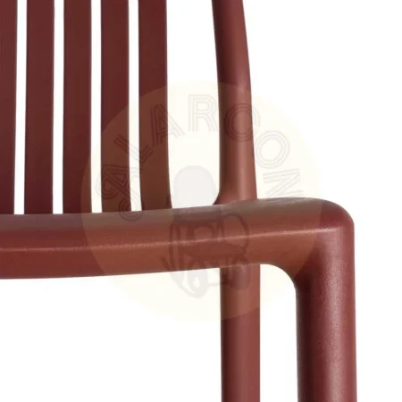 Taburete granate de polipropileno para exterior 52x55x100cm - Ixia - 615557IX - foto-secundaria-1