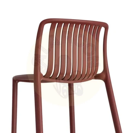 Taburete granate de polipropileno para exterior 52x55x100cm - Ixia - 615557IX - foto-secundaria-2