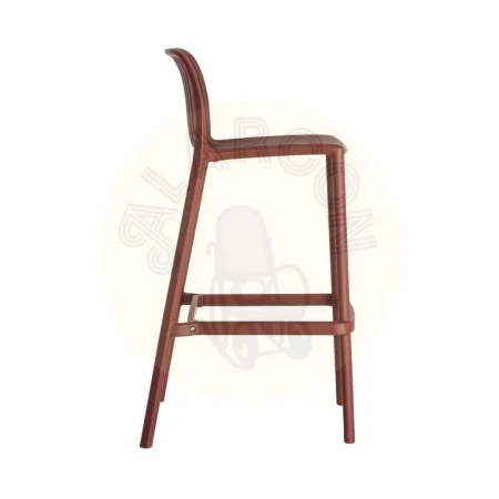 Taburete granate de polipropileno para exterior 52x55x100cm - Ixia - 615557IX - foto-secundaria-3