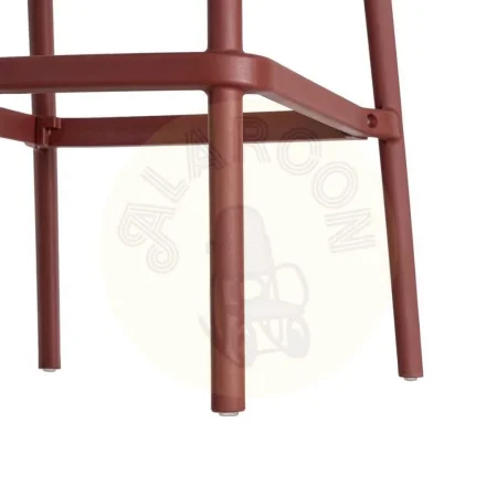 Taburete granate de polipropileno para exterior 52x55x100cm - Ixia - 615557IX - foto-secundaria-8