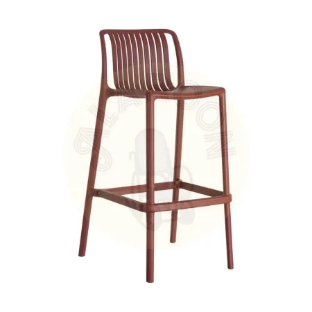 Taburete granate de polipropileno para exterior 52x55x100cm - Ixia - 615557IX - foto-secundaria-9