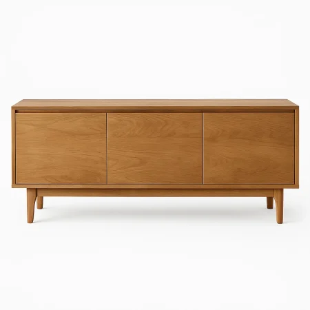 Mueble TV en madera de mango acabado natural 180x45x55cm - Ixia - 615570IX - foto-blanco