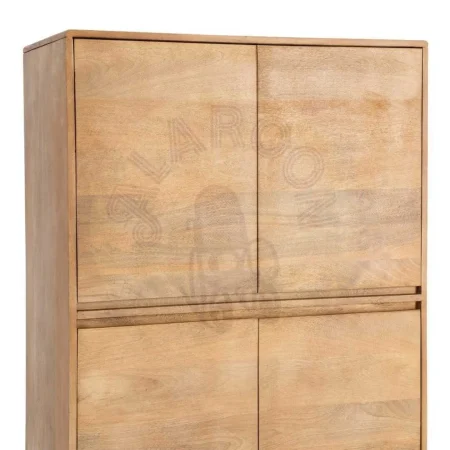 Armario natural en madera de mango para salón Asana 90x45x145cm - Ixia - 615572IX - foto-secundaria-2