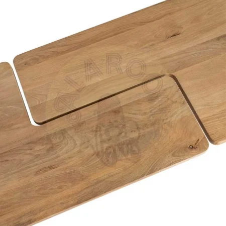 Juego de 2 mesas de centro en madera de mango acabado natural 120x70x36cm - Ixia - 615573IX - foto-secundaria-4