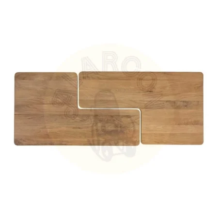Juego de 2 mesas de centro en madera de mango acabado natural 120x70x36cm - Ixia - 615573IX - foto-secundaria-8