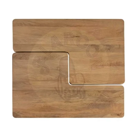 Juego de 2 mesas de centro en madera de mango acabado natural 120x70x36cm - Ixia - 615573IX - foto-secundaria-9