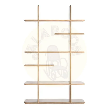 Estantería de madera de mango natural para salón 124x28x200cm - Ixia - 615574IX - foto-secundaria-1