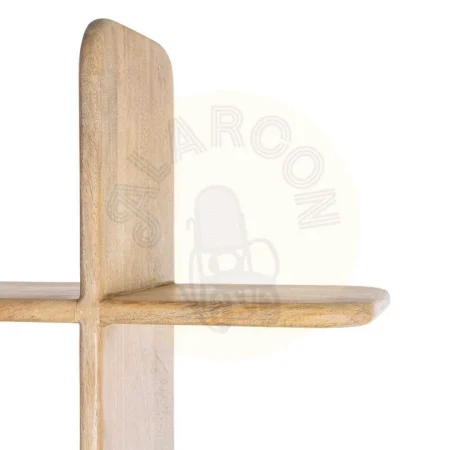 Estantería de madera de mango natural para salón 124x28x200cm - Ixia - 615574IX - foto-secundaria-2