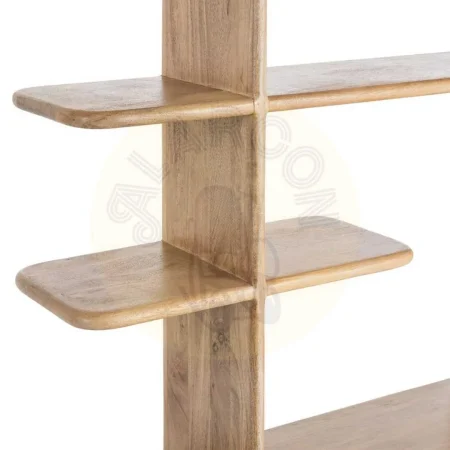 Estantería de madera de mango natural para salón 124x28x200cm - Ixia - 615574IX - foto-secundaria-5
