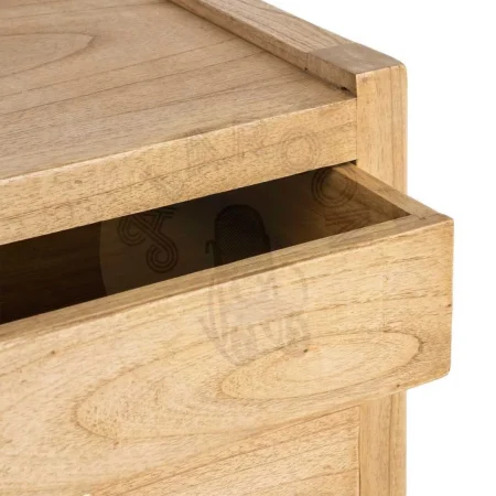 Mesita natural de madera mindi para dormitorio 65x40x65cm - Ixia - 615576IX - foto-secundaria-3