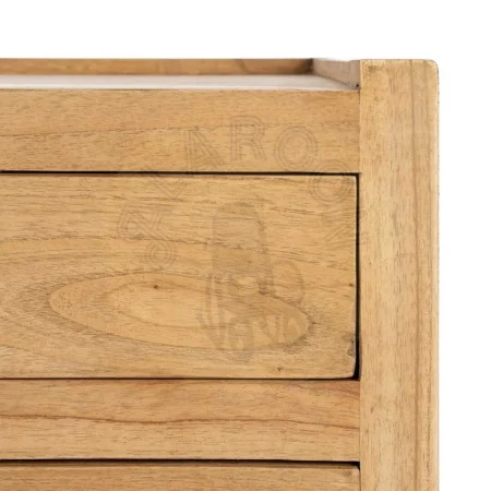 Mesita natural de madera mindi para dormitorio 65x40x65cm - Ixia - 615576IX - foto-secundaria-5