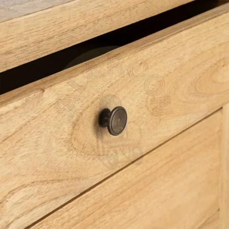 Mesita natural de madera mindi para dormitorio 65x40x65cm - Ixia - 615576IX - foto-secundaria-7