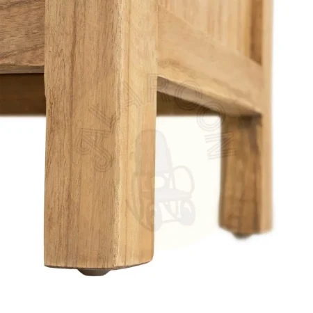 Mesita natural de madera mindi para dormitorio 65x40x65cm - Ixia - 615576IX - foto-secundaria-8