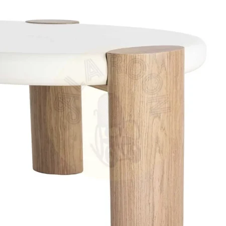 Mesa de centro en DM blanco natural 125x60x41cm - Ixia - 615582IX - foto-secundaria-5