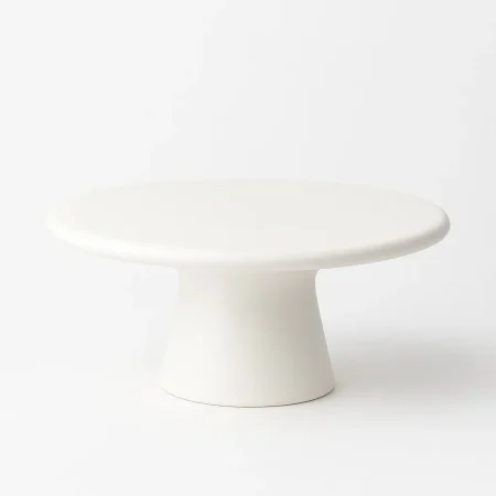 Mesa de centro lacada en DM blanca para salón 79x79x29cm - Ixia - 615584IX - foto-blanco