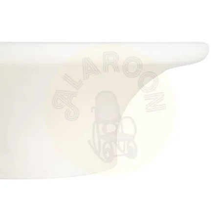 Mesa de centro lacada en DM blanca para salón 79x79x29cm - Ixia - 615584IX - foto-secundaria-3