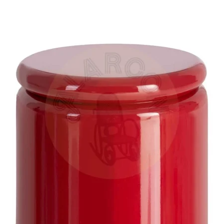 Mesa auxiliar lacada roja en DM para salón 40x40x43cm - Ixia - 615586IX - foto-secundaria-1