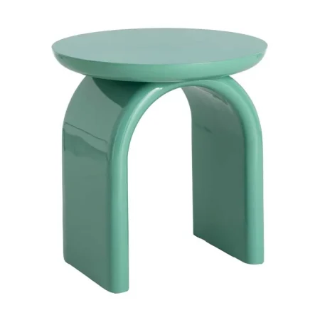 Mesa auxiliar lacada en DM color verde para salón 50x50x51cm - Ixia - 615588IX - foto-blanco
