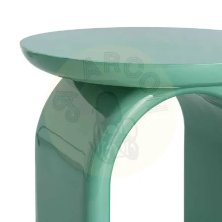 Mesa auxiliar lacada en DM color verde para salón 50x50x51cm - Ixia - 615588IX - foto-secundaria-1