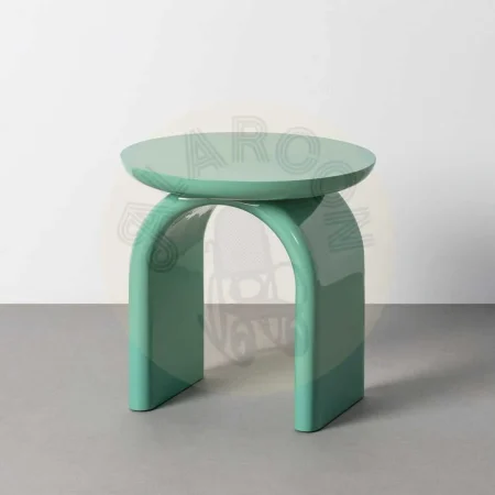 Mesa auxiliar lacada en DM color verde para salón 50x50x51cm - Ixia - 615588IX - foto-secundaria-2