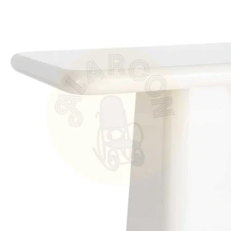 Mesa auxiliar lacada en DM color crema para salón 60x40x61cm - Ixia - 615590IX - foto-secundaria-3