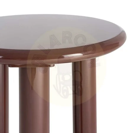 Mesa auxiliar lacada en DM granate para salón 50x50x50.50cm - Ixia - 615591IX - foto-secundaria-1
